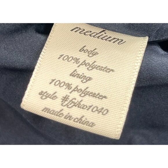 Quinn Vest Womens Medium Bue Quilted Full Zip Utility Pockets Jacket Layer Y2K - Picture 4 of 7